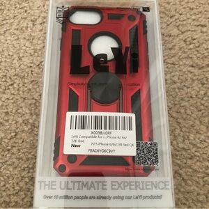 Black and red iPhone cover for iPhone 6/6s/7/8. NWT. DOES NOT fit iPhone 8s